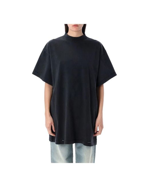 【関税&送料込み】Balenciaga T-Shirt Over Painted In Vinta Balenciaga Painted Vintage Oversize T-Shirt in Black | Lyst