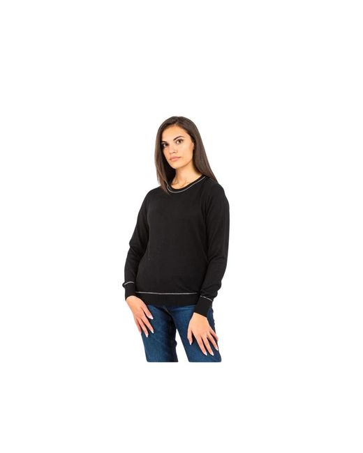 Gas Black Round-Neck Knitwear