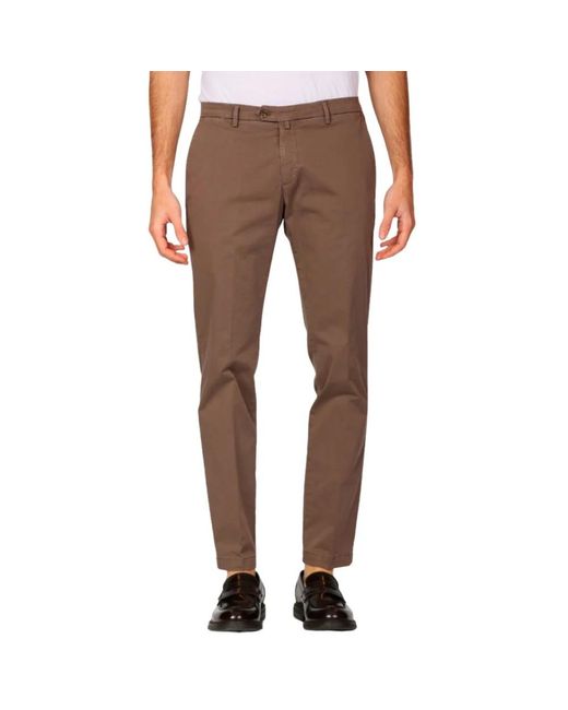 BRIGLIA Gray Chinos for men