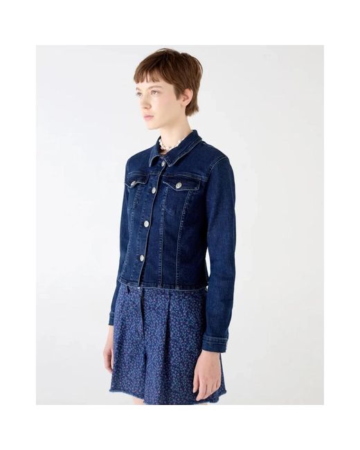 Denim Jackets Shaft de color Blue