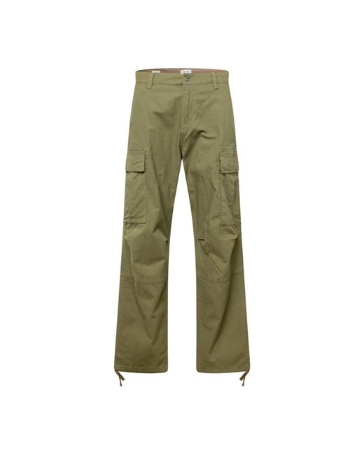 Only & Sons Broeken ,Groen ,Katoen Cargo Ribstop Broek in het Green voor heren