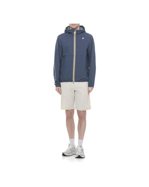 K-Way Blue Rain Jackets for men