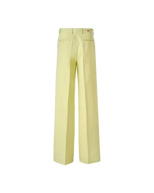 Wide Trousers Gucci de hombre de color Yellow