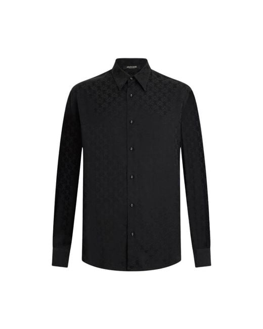 Roberto Cavalli Black Casual Shirts for men