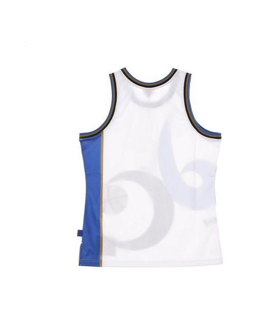 Mitchell & Ness Fitness ,Veelkleurig ,Polyester Nba Basketbal Tanktop Hardwood Classics in het Blue voor heren