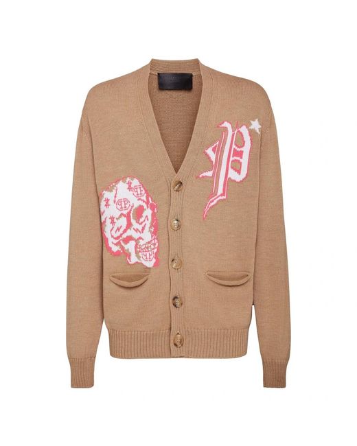 Cardigans Philipp Plein pour homme en coloris Pink