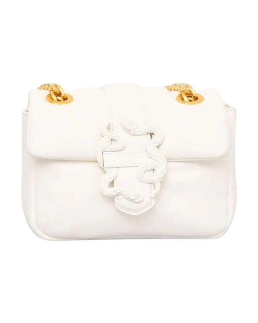 Just Cavalli White Shoulder Bags