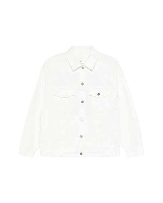 Anine Bing White Denim Jackets