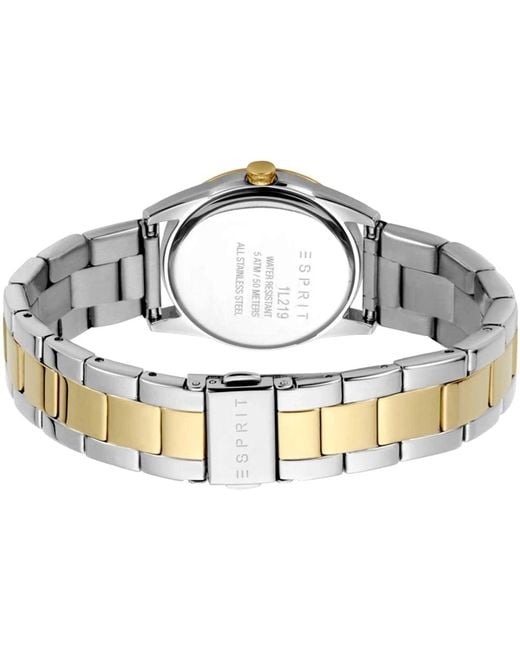 Esprit Metallic Clara 2t edelstahl armbanduhr