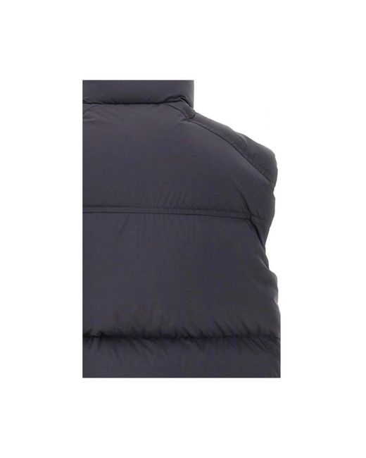 Moose Knuckles Jassen ,Zwart ,Nylon Akai Puffer Vest in het Blue voor heren
