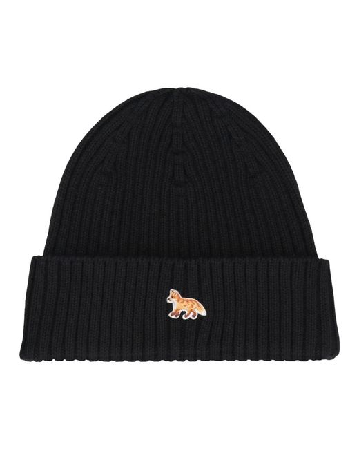 Beanies Maison Kitsuné en coloris Black
