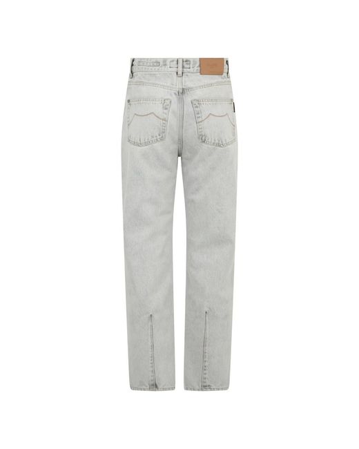 Moorer Gray Straight Fit Jeans