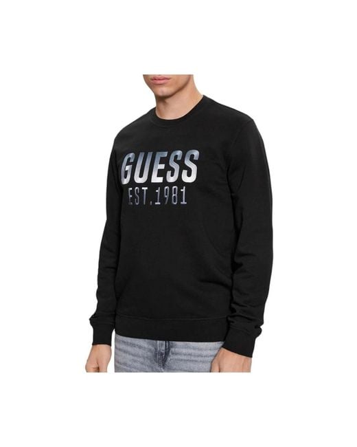 Guess Smart casual sweatshirt stilvoll aufwerten in Black für Herren