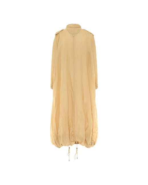 Alberta Ferretti Natural Parkas
