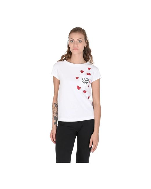 Love Moschino White T-Shirts