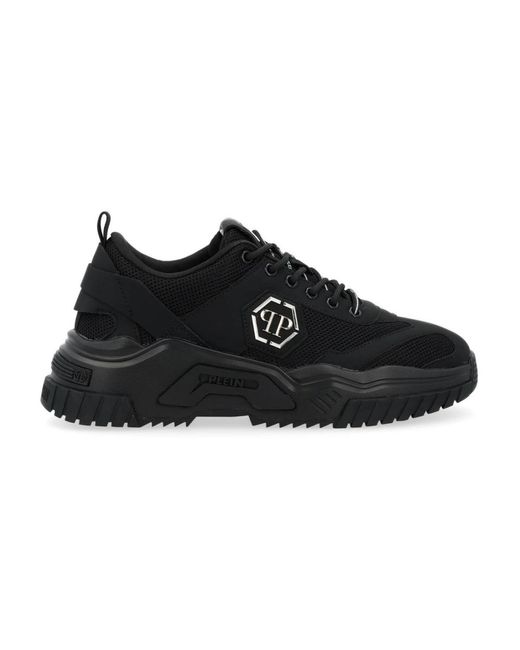 Philipp Plein Black Predator Sneakers for men