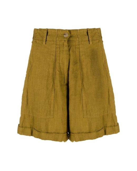Forte Forte Green Short Shorts