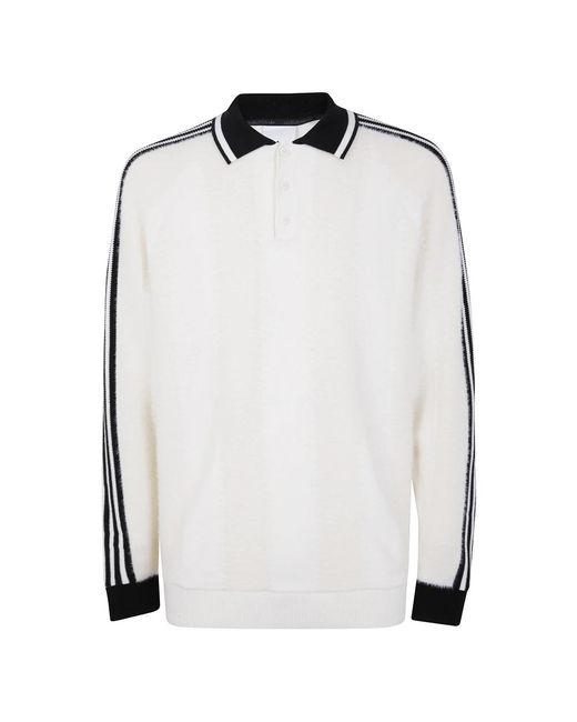 Adidas Originals White Round-Neck Knitwear for men