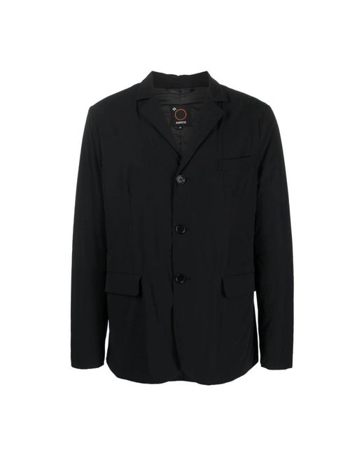 Aspesi Jassen ,Zwart ,Nylon Nylon Blazer in het Black voor heren