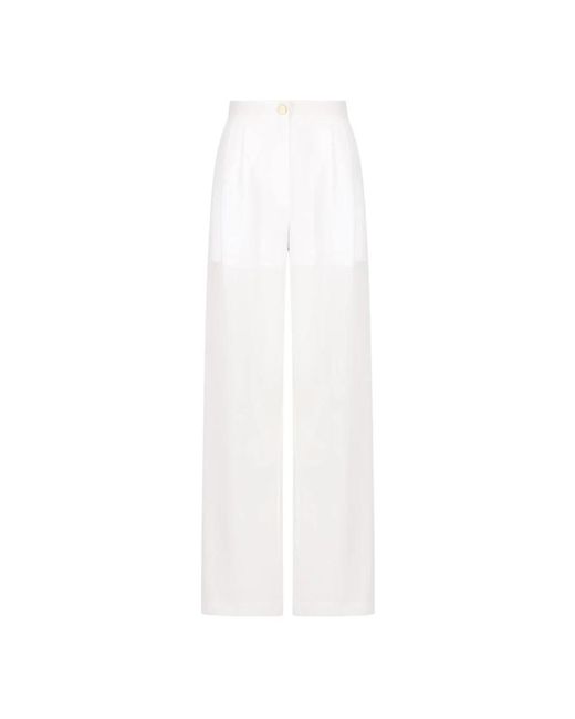 ARMANI EXCHANGE White Weite Bein Casual Hose