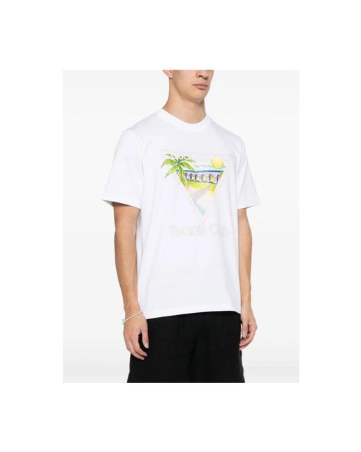 Casablancabrand Bedrucktes t-shirt u-mps24 jts in White für Herren