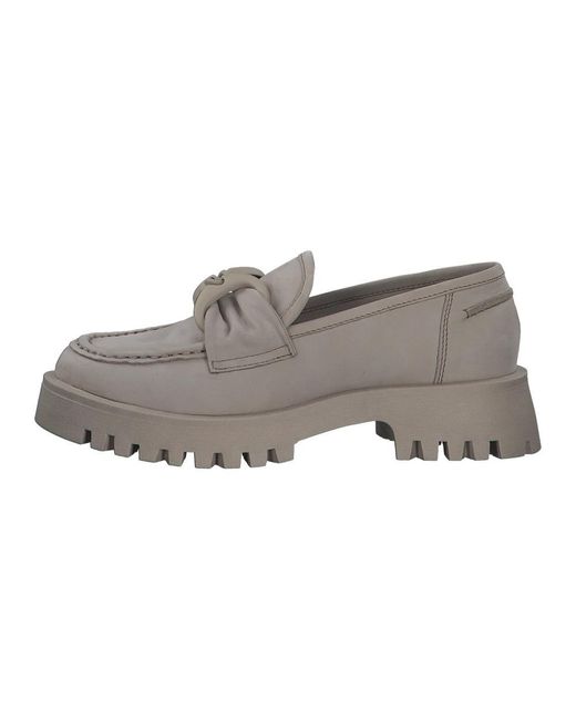 Marco Tozzi Gray Loafers