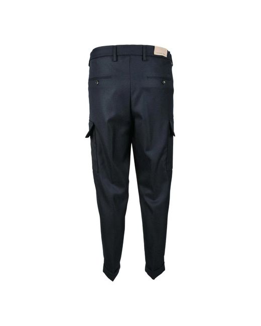 Michael Coal Blue Slim-Fit Trousers for men
