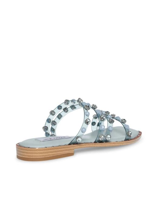 Steve Madden Blue Sliders