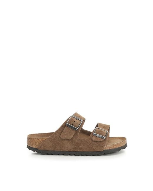 Birkenstock Brown Sliders for men