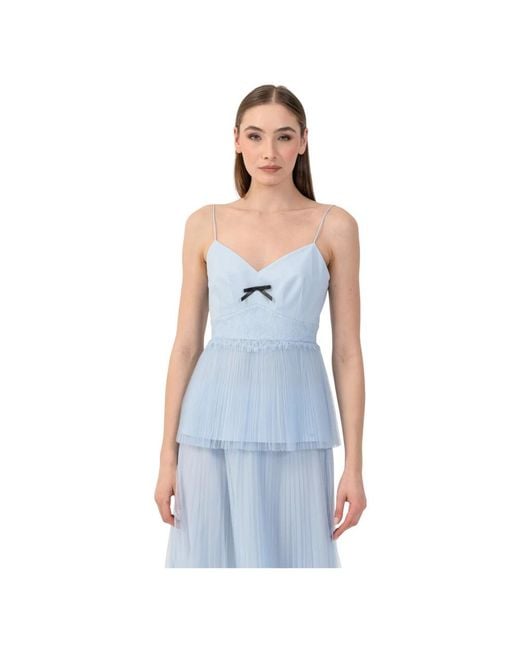 Kocca Blue Sleeveless Tops