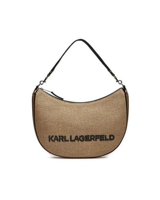 Karl Lagerfeld Brown Schulter- und handtasche
