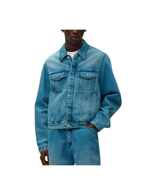 Arte' Blue Denim Jackets for men