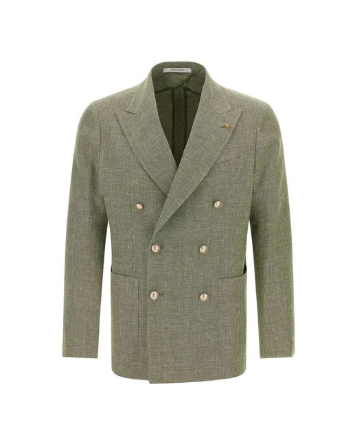 Tagliatore Green Blazers for men
