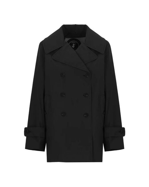 Save The Duck Black Double-Breasted Coats
