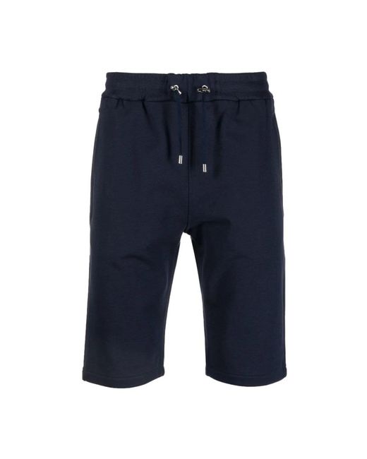 Balmain Blue Long Shorts for men