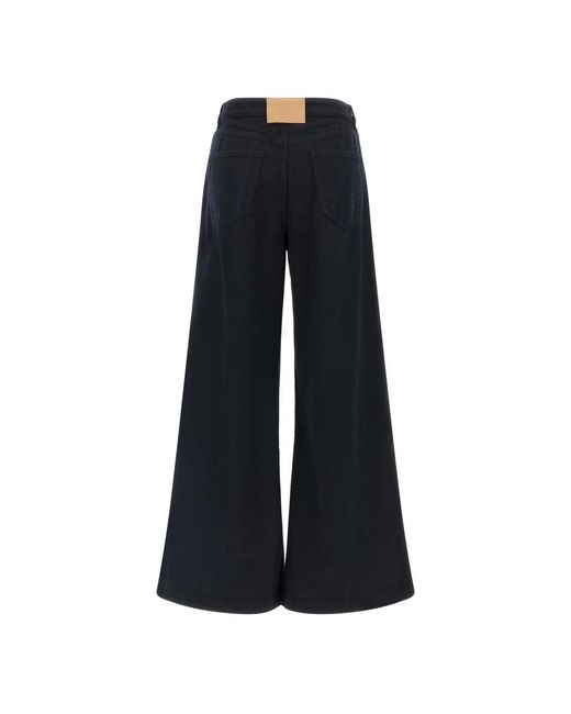 Nude Black Wide Jeans