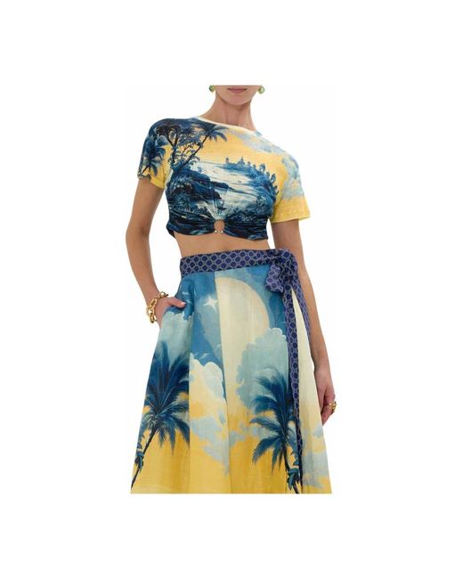 Camilla Saint Anthony Kristal T-Shirt in het Blue