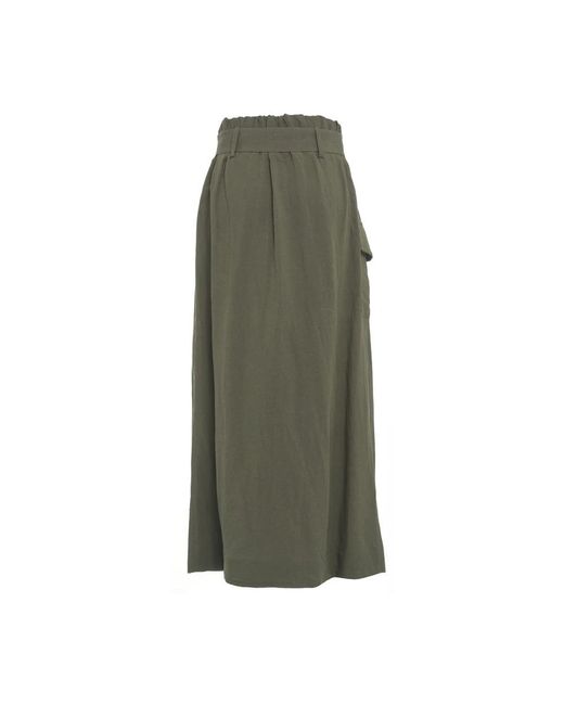 Kaos Green Midi Skirts