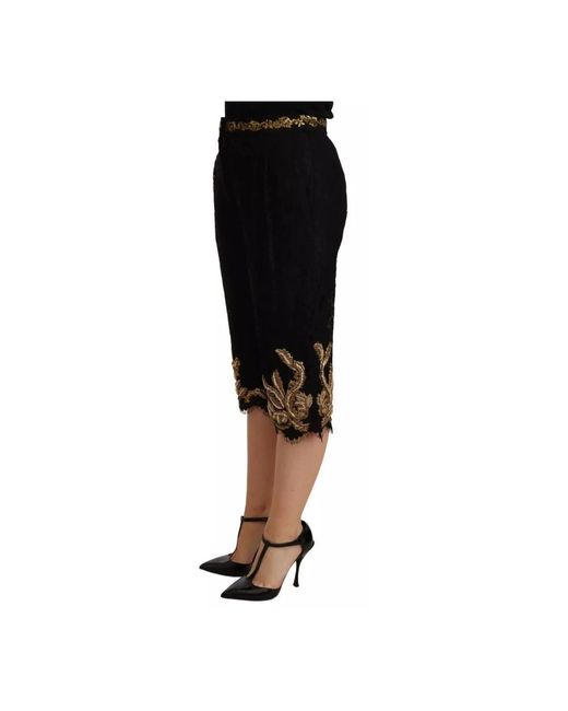 Dolce & Gabbana Black Bermudas