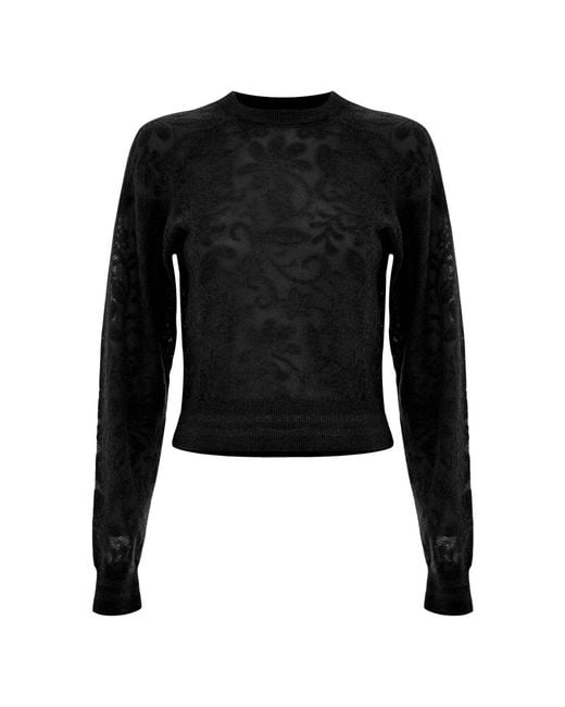 Kocca Round-Neck Knitwear in het Black