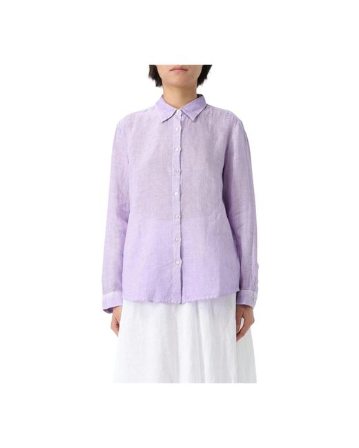Shirts 120% Lino de color Purple