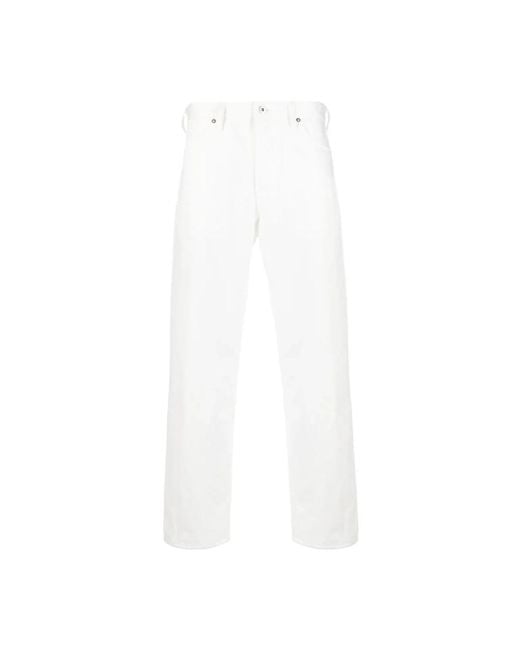 Jil Sander Straight Jeans in het White voor heren