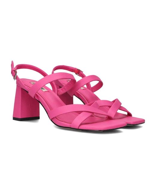 Bibi Lou Pink Rosa Sandale Mit Eckiger Spitze