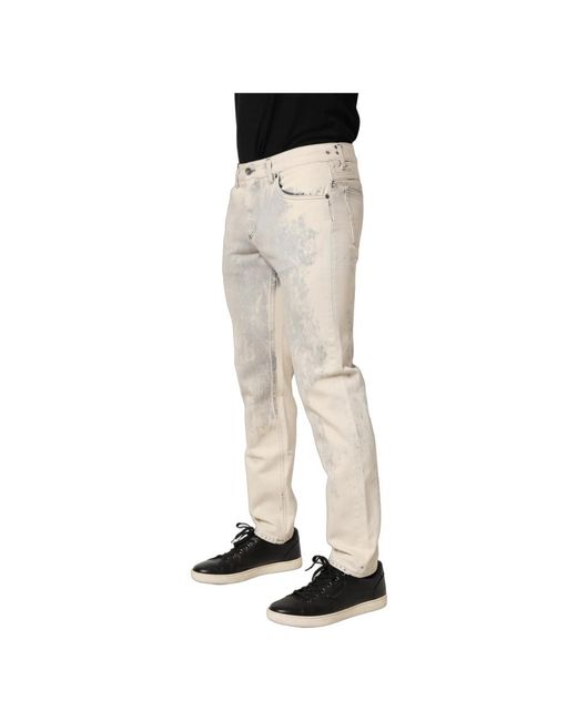 Dolce & Gabbana Natural Slim Fit Jeans for men