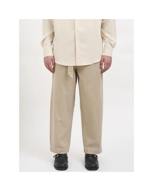Entire studios Natural Straight Trousers for men