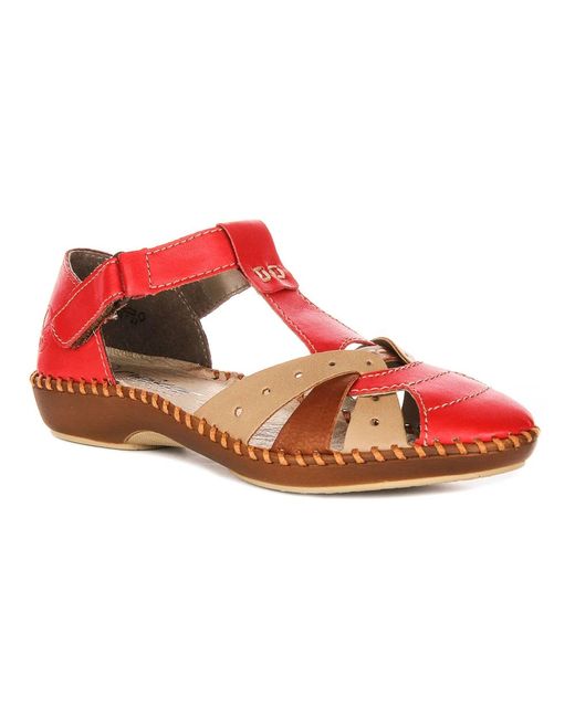 Rieker Pink Flat Sandals