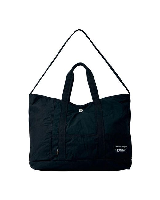 Comme des Garçons Panel Logo Print Tote Bag in Black für Herren