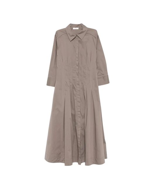 Panicale Brown Shirt Dresses