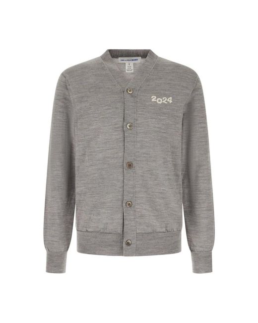 Comme des Garçons Truien & Vesten ,Grijs ,Wol Wollen Cardigan in het Gray voor heren