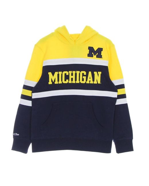 Mitchell & Ness Hoodies & Sweatvesten ,Veelkleurig ,Katoen Michigan State Spartans Hoodie in het Blue voor heren